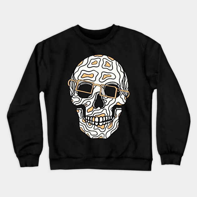 Glasses skull Crewneck Sweatshirt by gggraphicdesignnn